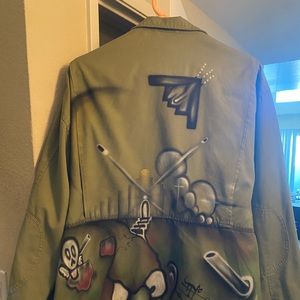1 of 1 , Army jacket air brush graffiti art from LA!